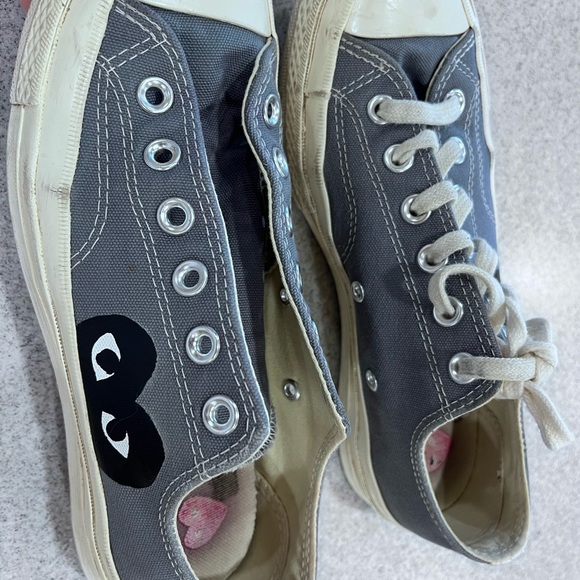 Converse Gray and White Kids Sneakers - Picture 2 of 13